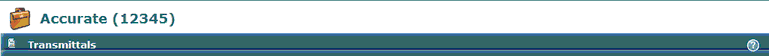 Transmittal Header